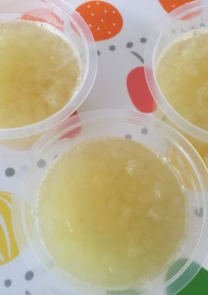 離乳食中期から角切りりんごの寒天ゼリー-レシピのメイン写真