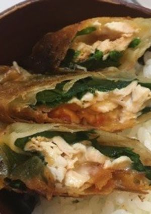 ほうれん草とササミのポパイな春巻き-レシピのメイン写真
