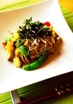 アボカドクリーム和そば焼きそば-レシピのメイン写真
