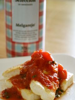 オリーブオイルとトマトの豆腐ステーキ-レシピのメイン写真