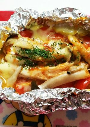 ササミのイタリアン風ホイル焼き♡-レシピのメイン写真