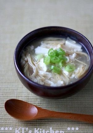 トロトロ♪豆腐とえのきのかき玉スープ-レシピのメイン写真