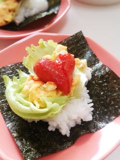 ラブリーハート手まきごはん-レシピのメイン写真