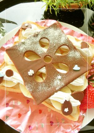生チョコ＊ホイップ　バナナパン-レシピのメイン写真