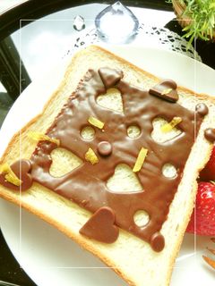 柚子香る❀塩生チョコトースト-レシピのメイン写真
