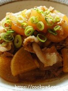 調味料すべて同量!甘辛味の豚バラ大根-レシピのメイン写真