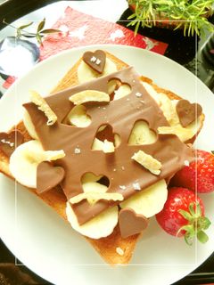 柚子香る❀生チョコ*塩バナナトースト-レシピのメイン写真