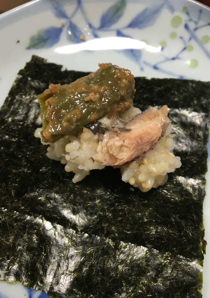 ししとうきのことお魚の手巻きごはん-レシピのメイン写真