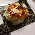 スクランブルエッグのせ手巻きごはん★