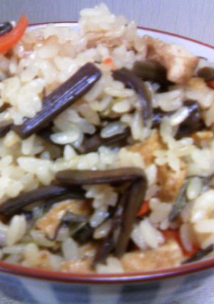 簡単ワラビご飯＾＾-レシピのメイン写真