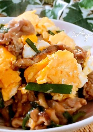 ご飯が進む♪豚ニラ玉♡-レシピのメイン写真