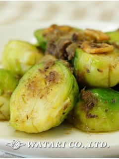 芽キャベツのアンチョビガーリック◇つまみ-レシピのメイン写真