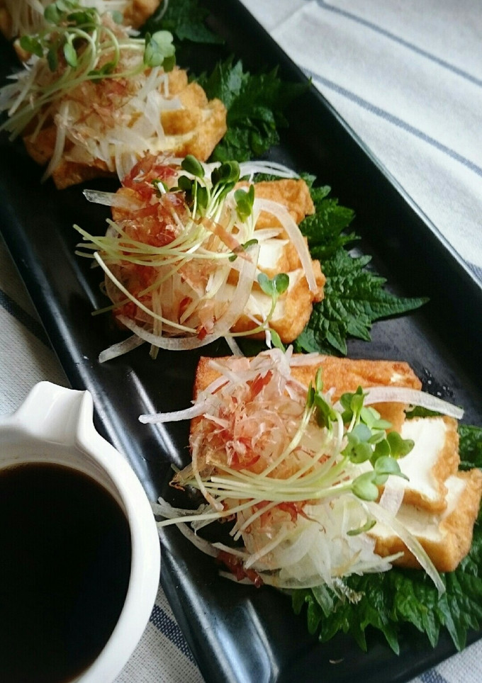 揚げ出し風厚揚げ❣❣醤油だれでとりあえず-レシピのメイン写真