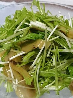 水菜とザーサイ◎サラダ-レシピのメイン写真