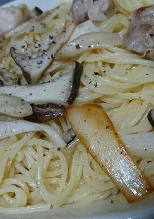 鶏とエリンギのレモンパスタ-レシピのメイン写真