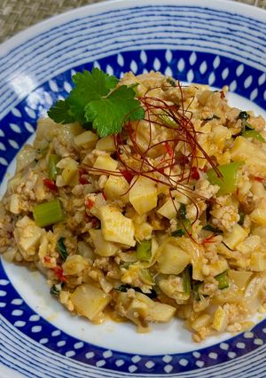 シャキシャキ筍とひき肉の豆板醤炒め♪-レシピのメイン写真