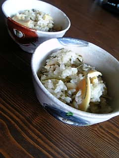 塩こんぶが炊く、たけのこの炊き込みご飯♡-レシピのメイン写真