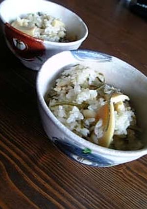 塩こんぶが炊く、たけのこの炊き込みご飯♡-レシピのメイン写真