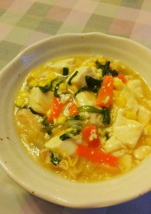 豆腐とコーンの中華煮♪-レシピのメイン写真