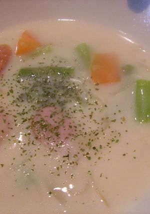 アスパラとウインナーのミルクシチュー-レシピのメイン写真