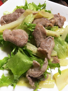 カモ肉とセロリの炒め物サラダ風-レシピのメイン写真