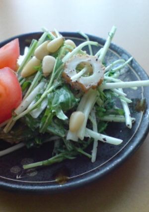 水菜とちくわのサラダ-レシピのメイン写真