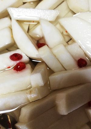 超簡単!!らっきょう漬けで大根の甘酢漬け-レシピのメイン写真