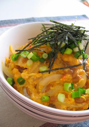 ☆★納豆親子丼feat.キムチ★☆-レシピのメイン写真