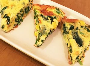 簡単☆ほうれん草チーズオープンオムレツ-レシピのメイン写真
