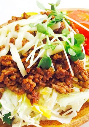 とっても簡単♡タコライス風ランチ！-レシピのメイン写真