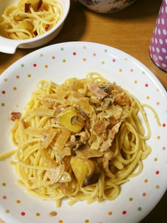 フライパンで!さつまいものクリームパスタ-レシピのメイン写真