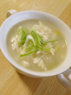 簡単!豆腐と長ネギの生姜スープ♪-レシピのメイン写真