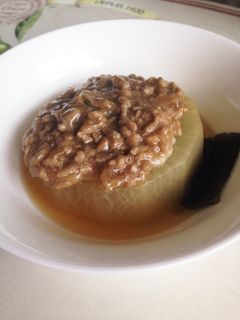 簡単ふろふき大根と肉味噌あんかけ-レシピのメイン写真