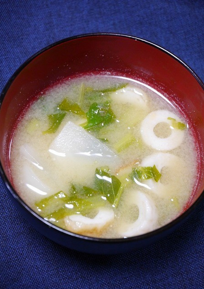 簡単！かぶとちくわの味噌汁-レシピのメイン写真