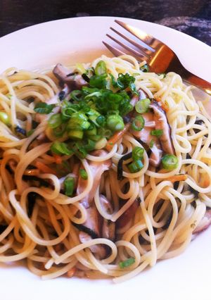 超簡単☆お茶漬けのもとでスープパスタ-レシピのメイン写真