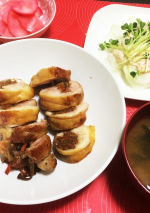 お弁当にも☆きんぴらごぼうの鶏肉巻き-レシピのメイン写真