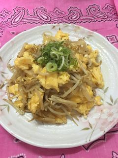 ふんわり卵入中華風もやし炒め-レシピのメイン写真