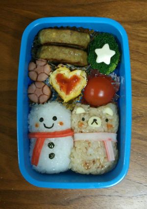 冬☆雪だるまのキャラ弁♪-レシピのメイン写真