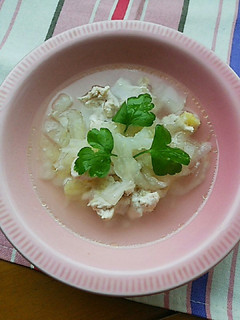 鶏肉と白菜の生姜スープ-レシピのメイン写真