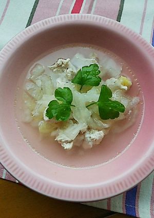 鶏肉と白菜の生姜スープ-レシピのメイン写真