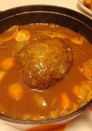 ジャンボハンバーグと海老芋のシチュー-レシピのメイン写真