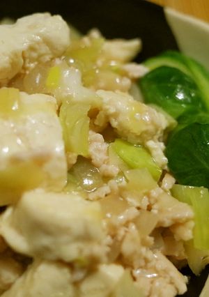 お豆腐とキャベ玉の和風あんかけそぼろ煮-レシピのメイン写真