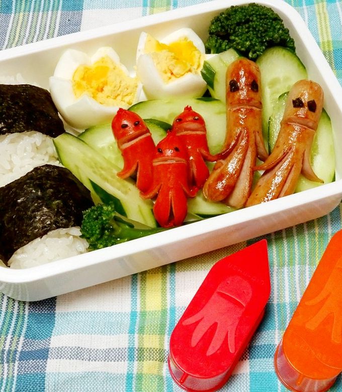 宇宙人ソーセージ】宇宙人弁当 by KOKUBO 【クックパッド】 簡単