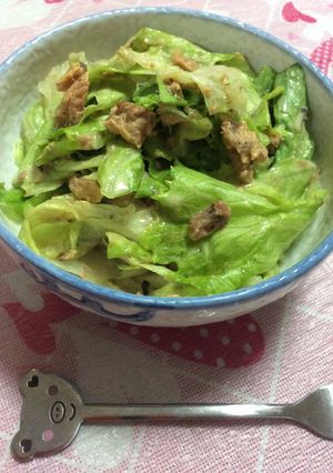 ♡レタス丸ごと✳︎さんまのサラダ♡-レシピのメイン写真