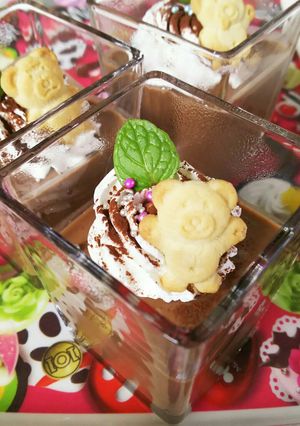 簡単♪麦芽コーヒーとチョコのパンナコッタ-レシピのメイン写真