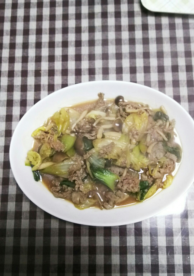 牛肉と青梗菜のオイスターソース炒め-レシピのメイン写真