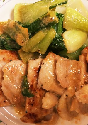 チンゲン菜と豚肉-レシピのメイン写真