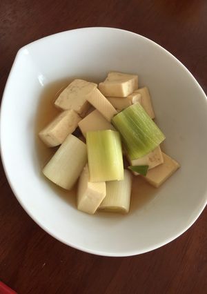 フライパンでできるネギと豆腐の甘煮♡-レシピのメイン写真