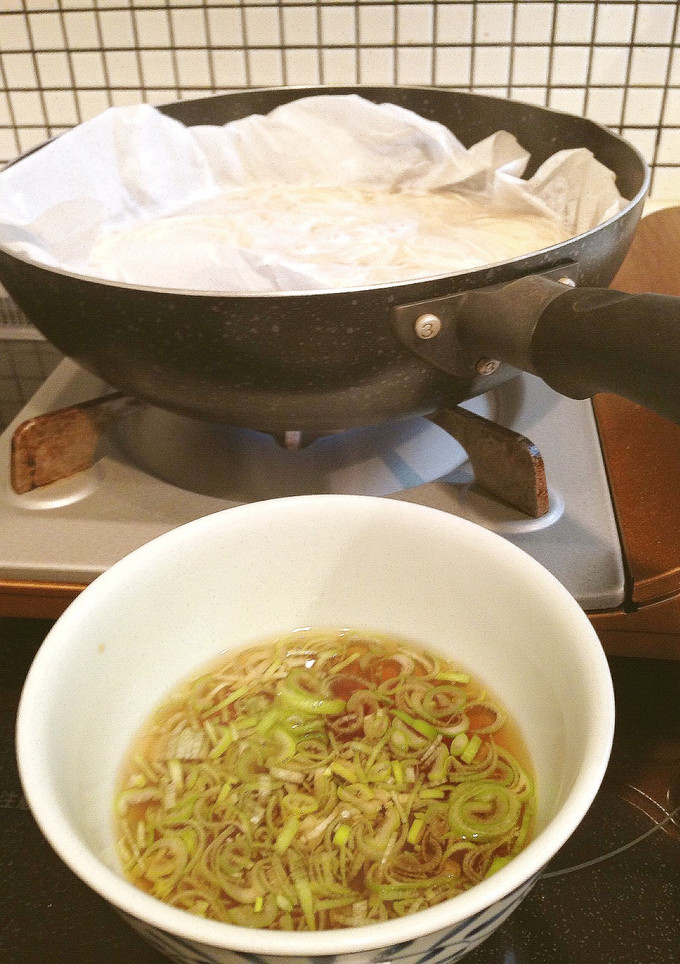 災害非常食 釜揚げそばの作り方-レシピのメイン写真