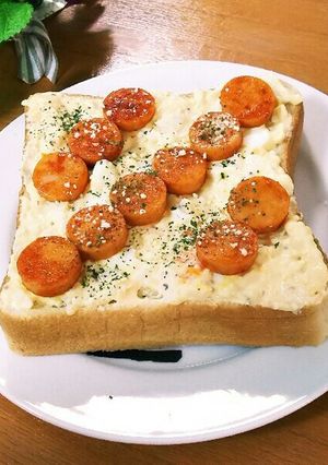 朝食に☆タルタルナポリトースト-レシピのメイン写真